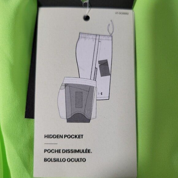 Under Armour Running Shorts Mens Size XXL 2XL UA Run up the Pace 7" Yellow NWT - Picture 7 of 12